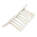 9Pcs Guitar Bass Under String Radius Gauge Setup for Luthier Stainless Steel Tools