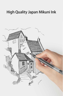 Original XIAOMI 10 Pcs/Pack Super Durable Gel Pens Signing Pen 0.5mm Smooth Writing Pen Japan Mikuni Ink For Students School Office Supplies Black