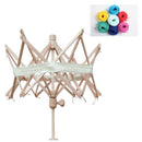Knitting Umbrella 24" Wooden Swift Yarn Winder Holder for Hanks Skeins Wool