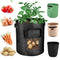 10/7 Gallon Potato Grow Bag Double Door Pot Nonwoven Environmentally Friendly Indoor Outdoor Seedling Bags