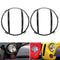 2pcs Headlight Iron Cover Turn Signal Light GrillE-mounted For Jeep Wrangler JK 2007-2015