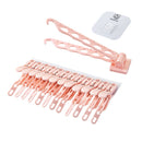 Foldable Laundry Clothes Peg Drying Rack Multifunctional Clothes Hanger Organizer Balcony Towel Sock Rack Hanger