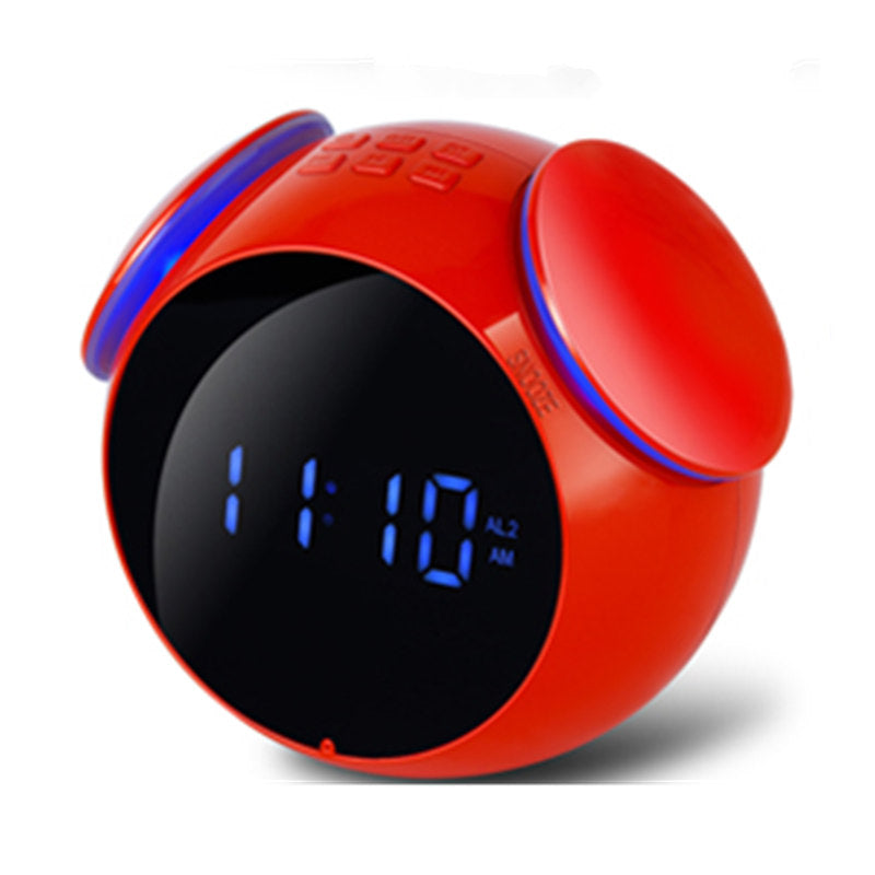 Digital LED Wireless bluetooth Speaker Mini Alarm Clock Mirror Waterproof Noise Cancelling Speaker