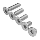 Suleve M3SH7 50Pcs M3 Stainless Steel Hex Socket Flat Head Countersunk Screws Bolts 4-12mm Length