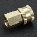 Pressure Washer 1/4" Female NPT Brass Quick Connect Adapter Coupler for Cleaning