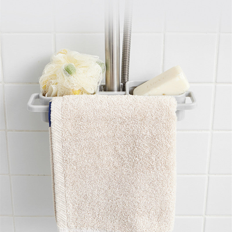 Plastic Sink Tap Faucet Storage Holder Rack Bathroom Kitchen Sponge Shelf Drain Shelf