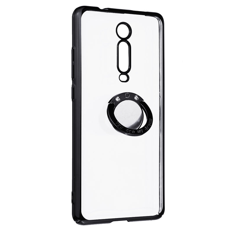 Bakeey Shockproof Plating With Ring Holder Hard PC Back Cover Protective Case for Xiaomi Mi 9T / Xiaomi Mi 9T Pro / Redmi K20 / Redmi K20 PRO