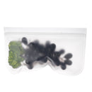 Reusable Translucent Frosted PEVA Food Storage Bag for Sandwich Snack Lunch Fruit Kitchen Storage Container