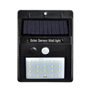 Solar Power 20 LED PIR Motion Sensor Waterproof Wall Light Outdoor Garden Security Lamp