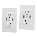 US Standard Dual USB Wall Socket Double 2.1A/3.6A Universal Plug Socket Port Power Adapter Outlet Tamper Resistant Duplex Receptacle