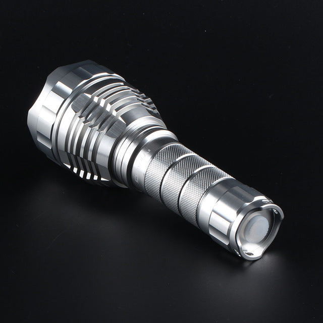 1Pcs Sand Silver Color Convoy L2 DIY 18650/26650 Extension Tube Flashlight Body Host Without LED & Driver
