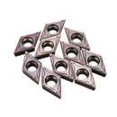 Drillpro 10pcs DCMT11T304 VP15TF Carbide Insert for SDJCR1616H11 Turning Tool Holder