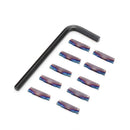 Drillpro MGEHR1212 Parting Off Turning Tool Holder with 10pcs Blue Nano MGMN200 Carbide Inserts