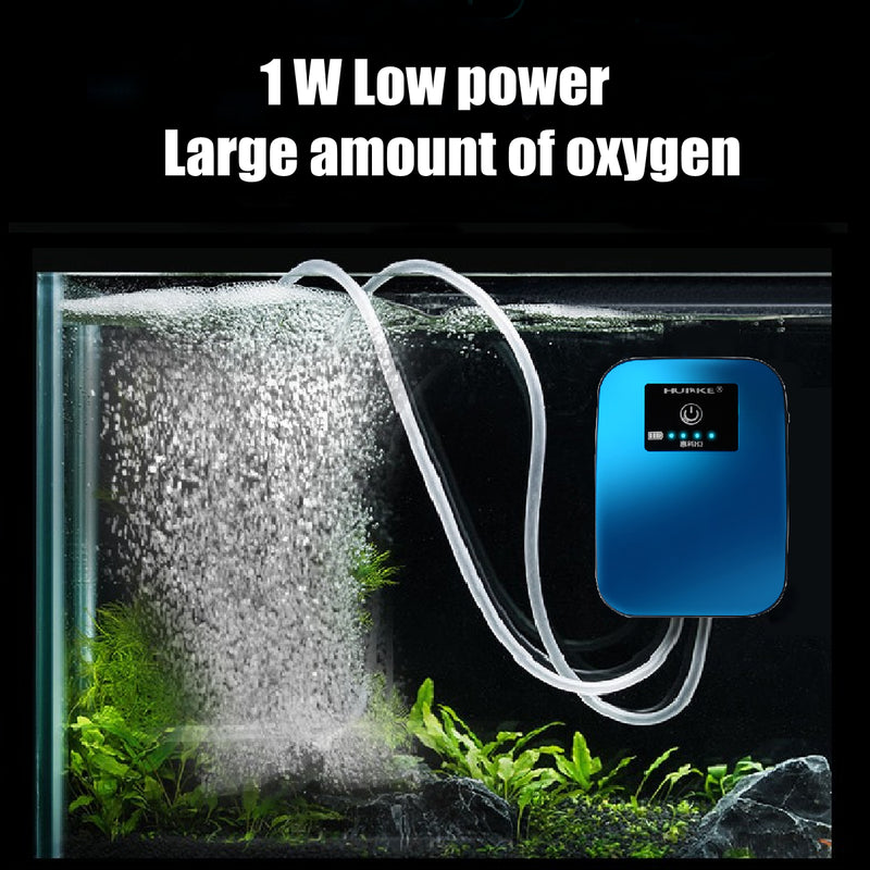 AC/DC Mute Portable Waterproof Fish Tank Oxygen Air Pump USB   Aquarium Air Compressor for Fish