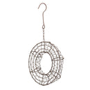 Gardening Round Iron Hanging Planter Pot Flower Pot Wire Wreath For Succulent Plant Decorations