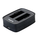 Thieye Dual Battery Charger  With 1100mAh Two Li-on Batteries Quick Charging When Shooting