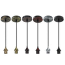 E27 Flex Fabric Romantic Pendant Light Holder Fitting Lighting Chandeliers Decoration AC110-220V