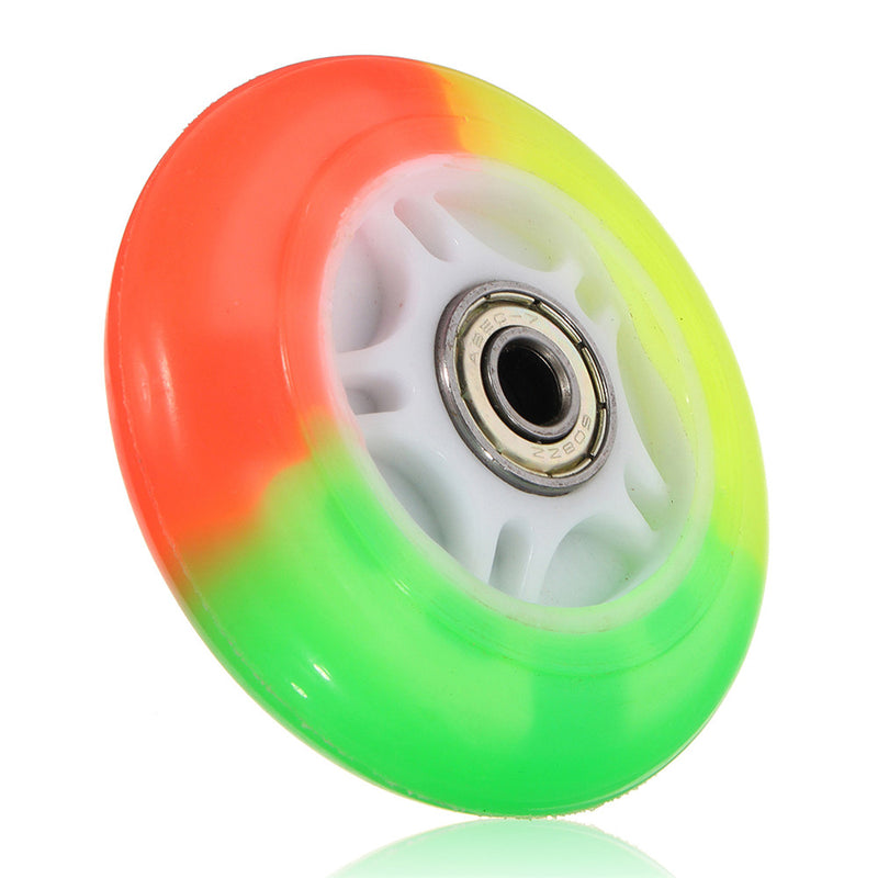 80mm LED Flash Light Up Wheel with 2 ABED-7 Ball Bearing for Mini Micro Scooter