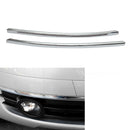 Pair Front Bumper Chrome Car Moulding Trim Strip Covers For AUDI C6 A6 2005-2008