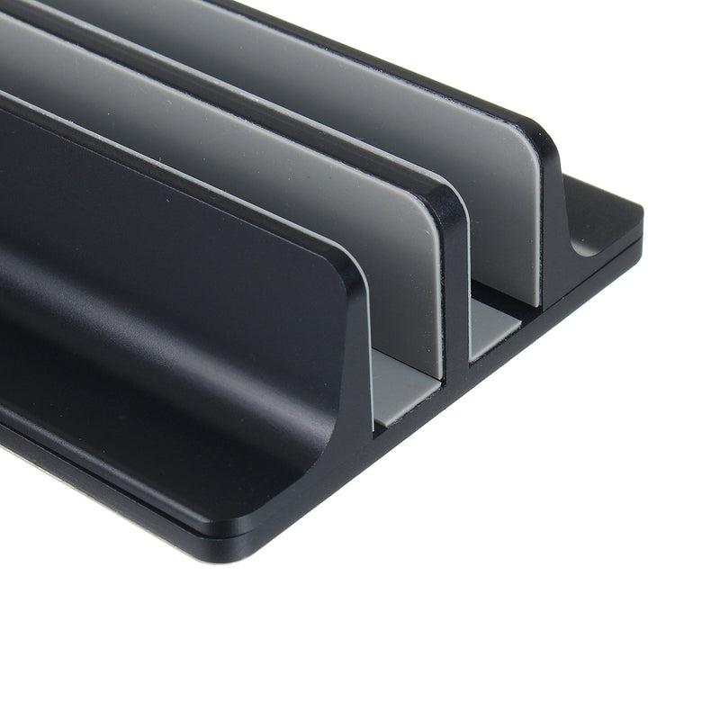 Space-saving Desktop Aluminum Alloy Vertical Laptop Holder Tablet Stand Holder For Laptop Notebook Tablet Smart Phone Macbook iPhone