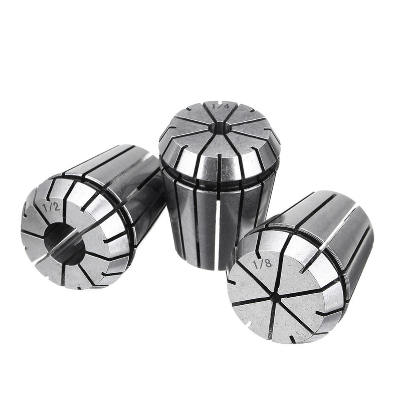 3pcs ER32 1/8 1/4 1/2 CNC Spring Collet Carving Machine Milling Collet Chuck Lathe Tools