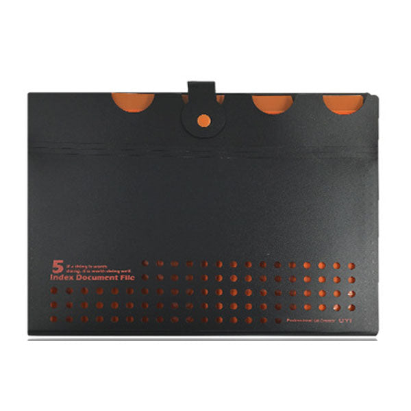 Single Button Organ Bag A4 Multi-Layer Folder Multi-Function Portable File Folder