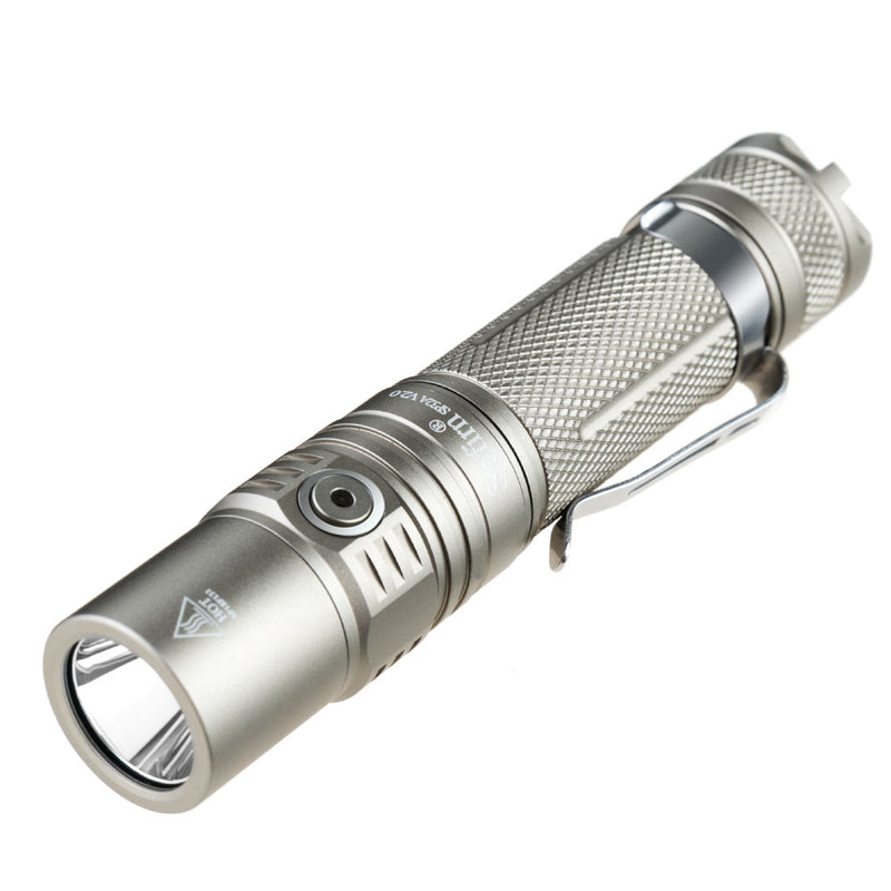 Sofirn New SP32A V2.0 Powerful LED Flashlight 18650 High Power 1300lm XPL2 Torch Light 2 Groups With Ramping Indicator Lamp