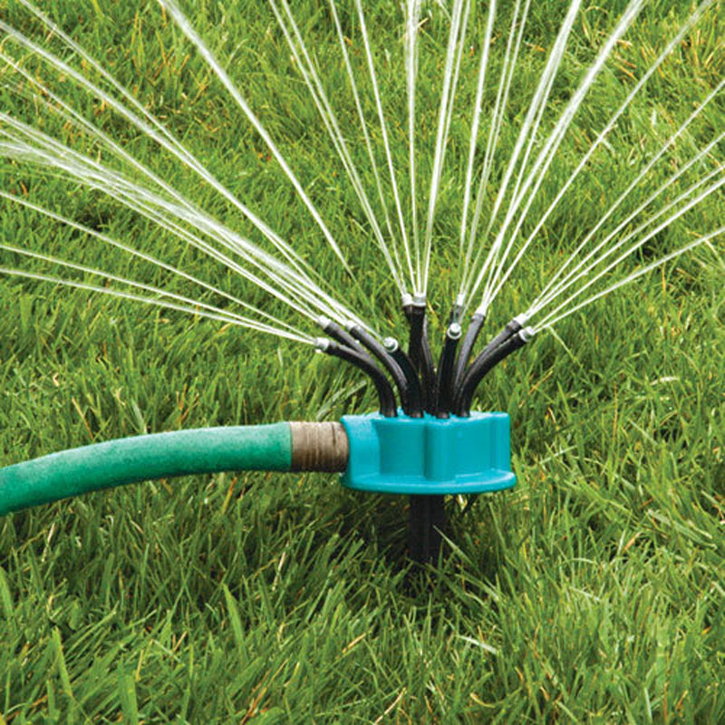 360 Sprinkler Garden Irrigation Multi-nozzle Lawn Green Roof Cooling Rotation Sprayer