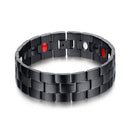 Black Stainless Steel Magnet Health Healing Men Bracelet Jewelry Gift