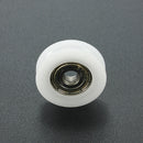5x24x7mm U Groove Nylon Round Pulley Wheel Roller For 3.8mm Rope Ball Bearing