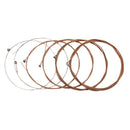 6Pcs IRIN A113 Acoustic Guitar Folk Guitar String Silver Plated 6 Sizes for Beginner