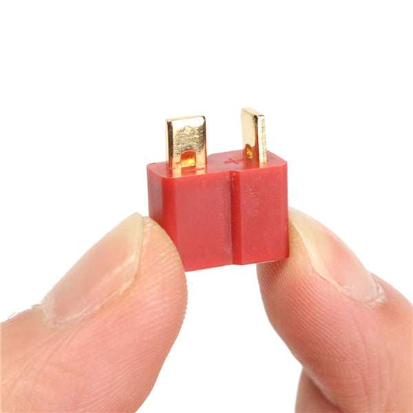 Excellway DC 012 20pcs T Plug Male & Female Connectors Deans Style For RC LiPo Battery
