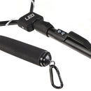 LEO Folding Fish Net Ultra-light Aluminum Alloy Rubber Mesh Catch Tackle Tool Fishing Accessories