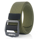 TUSHI R120 Military Tactical Belts Security Elastic Weave Stretch Thick Nylon Waist Belt