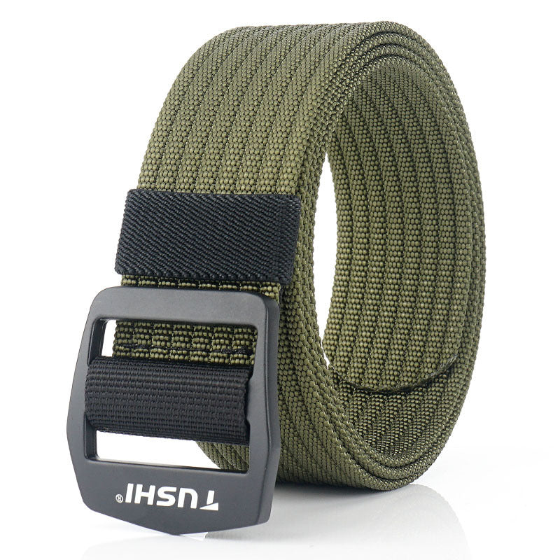 TUSHI R120 Military Tactical Belts Security Elastic Weave Stretch Thick Nylon Waist Belt