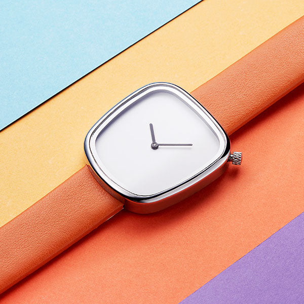 SINOBI 9705 Luxury Simple Design Leather Strap Fashion Men Women Quartz Wrist Watch