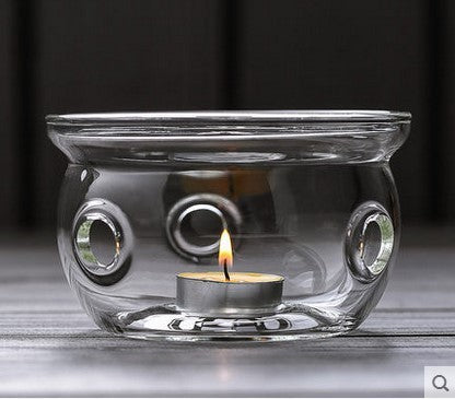 Thickened Heat-resistant Glass Tea Set Teapot Heater Insulation Base Heating Base Warm Tea Warmer