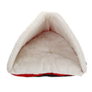 Christmas Hat Pet Nest Bed Soft Warm Cave House Sleeping Bag For Pet Cat Dog