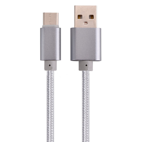 2.1A Braided Type C Data Sync Charging Cable 1m For OnePlus 5 Xiaomi 6 Samsung Note 8 S8