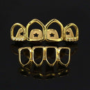 Unisex Women Men Rose Gold Plated Hip Hop Teeth Grill Top Bottom Tooth Dental Tools