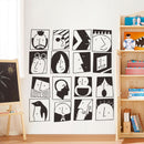 Miico FX42003 2PCS Glass Window And Door Decoration Stickers Wall Sticker DIY Sticker