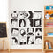 Miico FX42003 2PCS Glass Window And Door Decoration Stickers Wall Sticker DIY Sticker