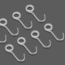 Stainless Steel Pipe Wall Mount Kitchen Storage Rack Pot Lid Holder Spoon Hook