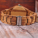 BOBO BIRD Q05 Unique Design Men Wrist Watch Wooden Quartz Creative Watch