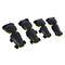 JIAJUN 4 Pieces Armor Kids Knee Pad Elbow Guard Motorbike Racing Stainless Steel Riding Protective