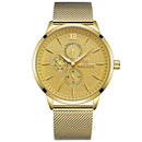 NAVIFORCE 3003 Waterproof Working Little Dials Men Watch Business Style Full Steel Quartz Watch