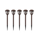 5 Pcs/Set LED Solar Power Path Light Landscape Lamp Post Lawn Outdoor Garden 5W Light Decorations