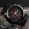 SKMEI 9165 Business Style Date Display Men Wrist Watch Leather Strap Quartz Watches