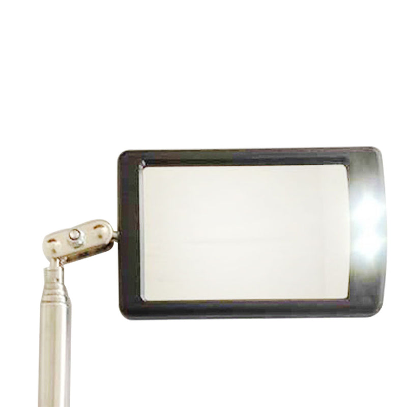 Telescopic Vehicle Inspection Mirror with LED Work Light Amplification Car Repair 360 Rotate LED Mirrors