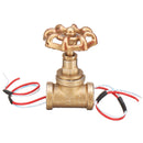Vintage Steampunk 1/2 Inch Stop Valve Light Switch With Wire Pass Thru For Pipe Lamp